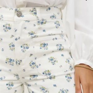 sold out reformation Alyssa high rise wide leg floral jeans— never worn!!!